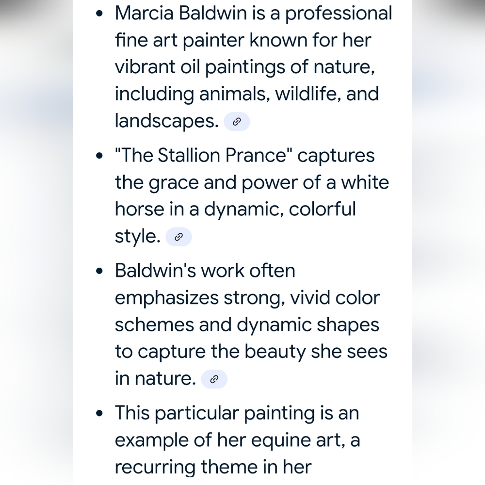 Marcia Baldwin The Stallion Prance Colorful Horse Art On Canvas 15x15 Equestrian - Picture 9 of 9